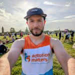 Dave pre-run ready to take on the challenge in support of Adoption Matters.